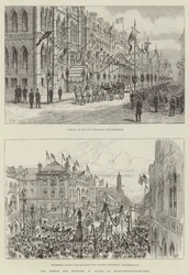 The Prince and Princess of Wales at Middlesbrough-on-Tees